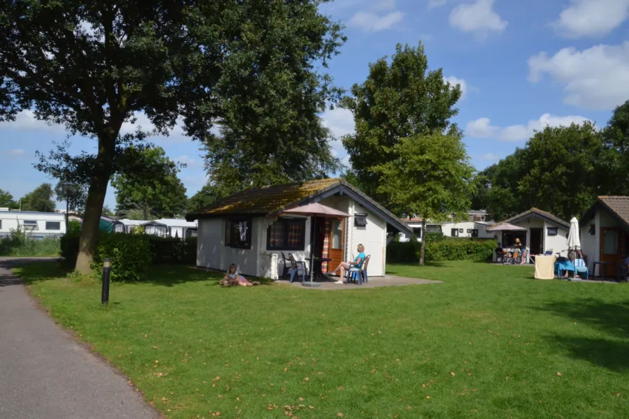 Campingplatz Brielle Hütte mit Hund 2